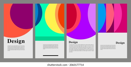 Vector Colorful Abstract Geometric Background for Social Media