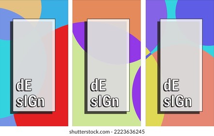 Antecedentes geométricos abstractos vectoriales coloridos para los medios sociales. Vector Eps10