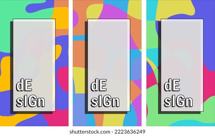 Vector Colorful Abstract Geometric Background for Social Media. Eps10 Vector