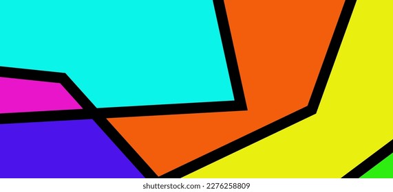 Fondo geométrico abstracto de color vectorial