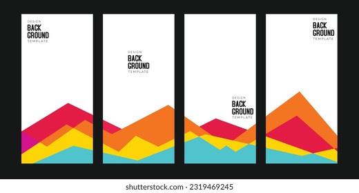 Vector colorful abstract geometric background