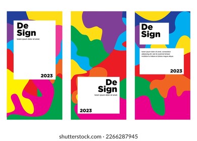 Vector colorful abstract geometric for card, brochure, and poster template
