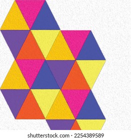 Vector colorful Abstract Geometric isolated on white background, for textile design, fabric printing, fashion, stationary or background