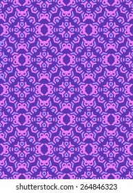 vector colorful abstract geometric kaleidoscopic violet pink seamless pattern 