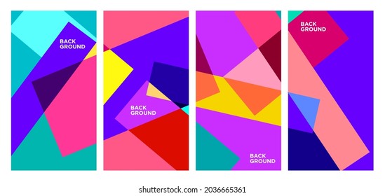 Vector Colorful Abstract Geometric and Liquid Background