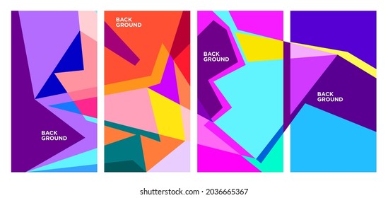 Vector Colorful Abstract Geometric and Liquid Background