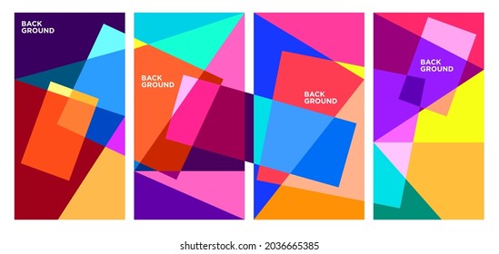 Vector Colorful Abstract Geometric and Liquid Background