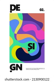 Vector Colorful Abstract Geometric and Liquid Background. Cover and Poster Design Template for Magazine, for Cover, book, social media story, and Page Layout Design.