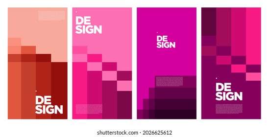 Vector colorful abstract geometric poster 