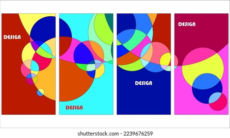 Vector colorful abstract geometric poster, Vector calendar designs background.