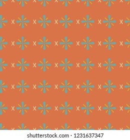 Vector colorful abstract geometric seamless pattern background. Perfect for fabric, textiles, wallpaper, print on demand and stationery.