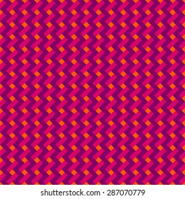 Vector colorful abstract geometric zigzag seamless pattern. Endless texture background