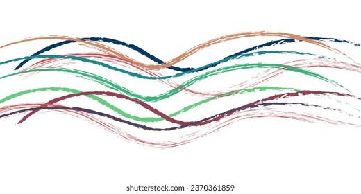 Vector and Colorful Abstract Grunge Brush Background.