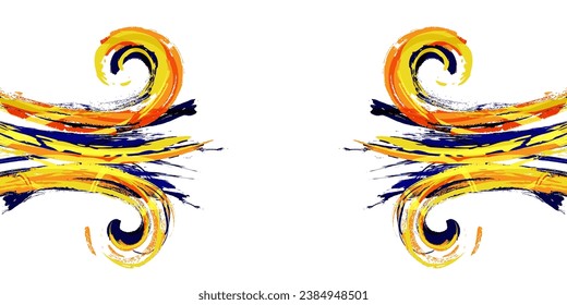 Vector and Colorful Abstract Grunge Brush Background