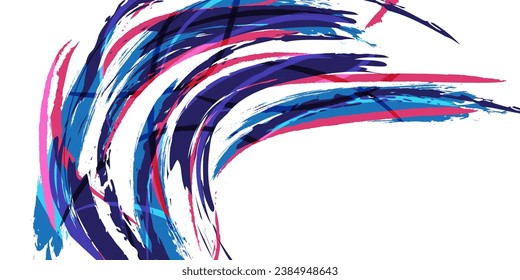 Fondo del pincel de grunge de vectores y coloridos abstractos
