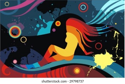 vector colorful abstract illustration