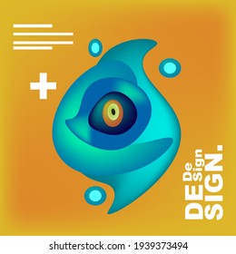  Vector Colorful Abstract Liquid and Curvy Illustration.