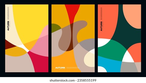 Vector Colorful Abstract Liquid and Fluid Background for Autumn and fall season