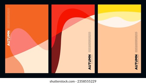 Vector Colorful Abstract Liquid and Fluid Background for Autumn and fall season