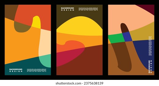 Vector colorful abstract liquid and fluid background for fall season.