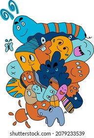 vector colorful abstract for poster banner and fabric print
