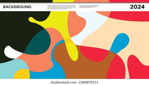 Vector colorful abstract psychedelic liquid and fluid background pattern 2024	