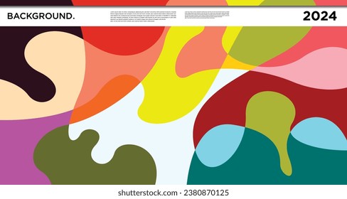 Vector colorful abstract psychedelic liquid and fluid background pattern 2024	