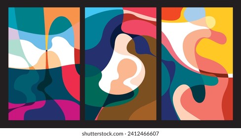 Vector colorful abstract psychedelic liquid and fluid background pattern	