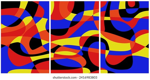 Vector colorful abstract psychedelic liquid and fluid background 
