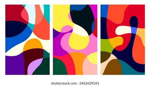 Vector colorful abstract psychedelic liquid and fluid background pattern