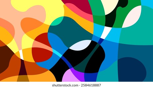 Vector colorful abstract psychedelic liquid and fluid background pattern	
