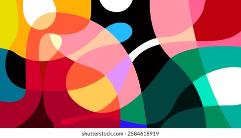 Vector colorful abstract psychedelic liquid and fluid background pattern	
