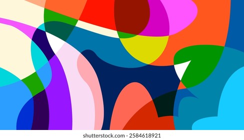 Vector colorful abstract psychedelic liquid and fluid background pattern	
