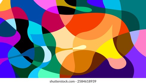 Vector colorful abstract psychedelic liquid and fluid background pattern	
