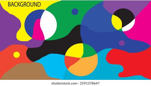 Vector colorful abstract psychedelic liquid and fluid background pattern design