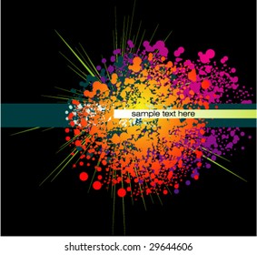 VECTOR Colorful Abstract Rainbow grunge background