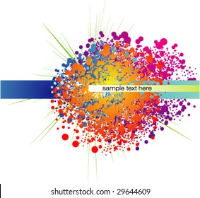 VECTOR Colorful Abstract Fondo de gruñido arco iris
