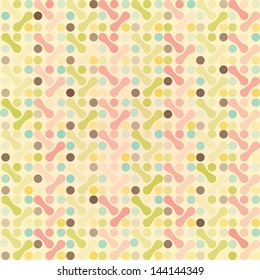 Vector Colorful abstract retro pattern made from various spatters