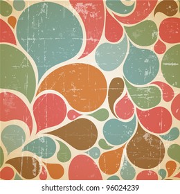 Vector Colorful Abstract Retro  Pattern Made From Various Spatters