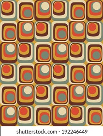 Vector Colorful abstract retro seamless geometric pattern