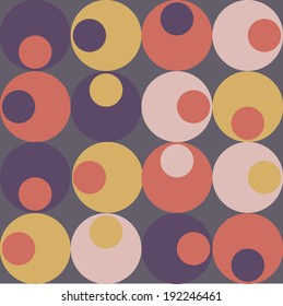 Vector Colorful abstract retro seamless geometric pattern