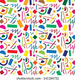 vector colorful abstract seamless pattern