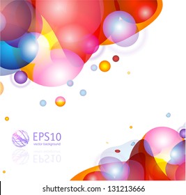 Vector colorful  abstract template.