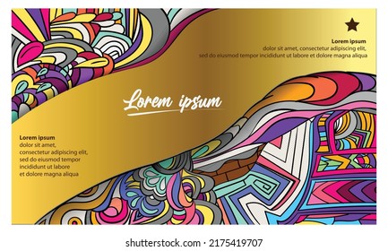 plantilla abstracta de color vectorial, ilustración de elemento de decoración de banner