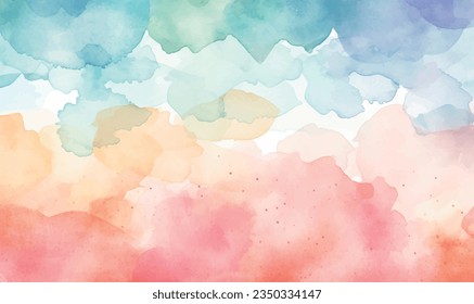 vector colorful abstract watercolor  background