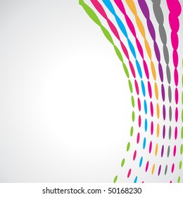 vector colorful abstract wave design background