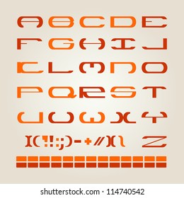 Vector colorful alphabet