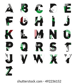 Vector of colorful alphabet. Unique fonts for design and illustration template. Typography for poster and headline publication.