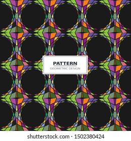Vector colorful angular pattern. Ethnic collection, aztec stile, tribal art, can be used for wallpaper, cover fills, web page background, surface textures