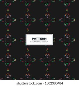 Vector colorful angular pattern. Ethnic collection, aztec stile, tribal art, can be used for wallpaper, cover fills, web page background, surface textures